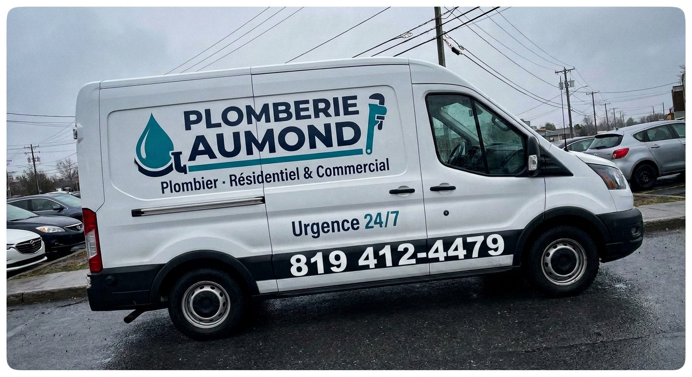 Camion de service Plomberie Aumond à Maniwaki